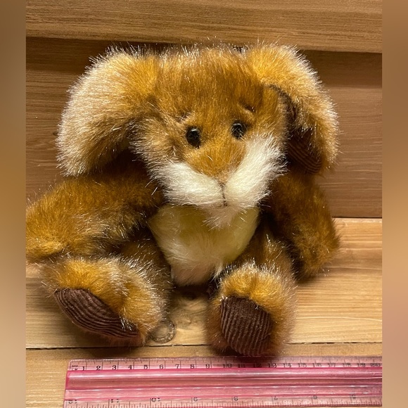 First & Main Stuffed Toy Plush Rabbit “Rare Hare” Brown & White - Picture 10 of 10